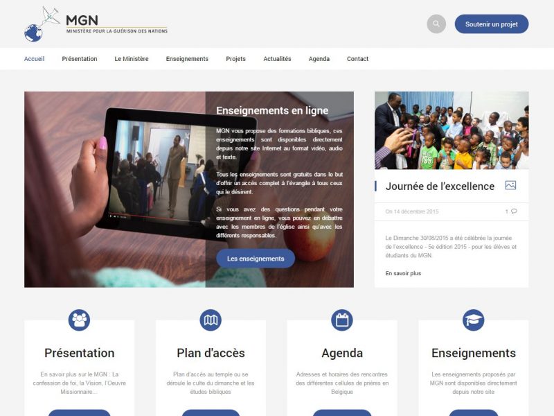 Site Internet de MGN - Eglise
