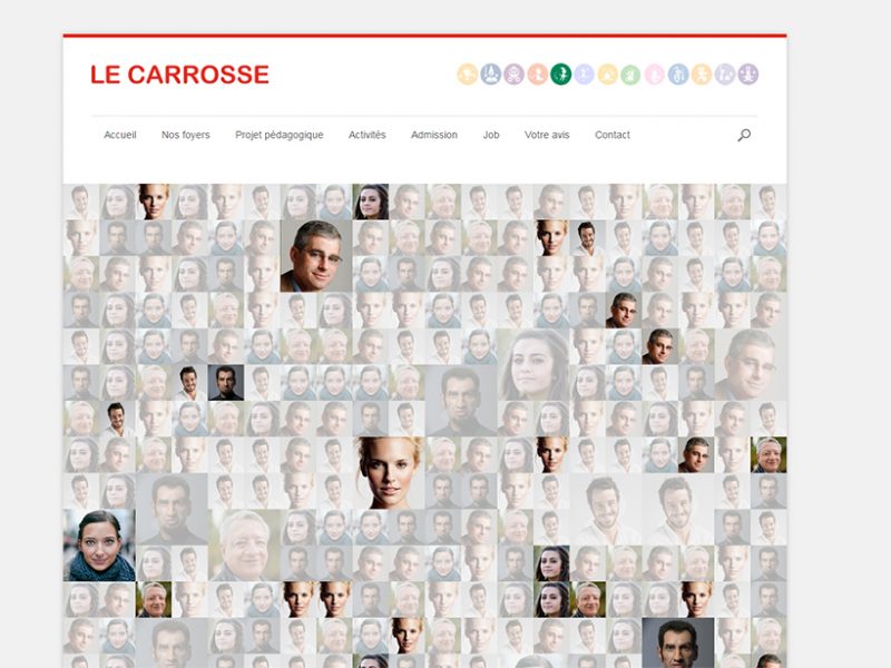 codage et mise en page d'une mosaique